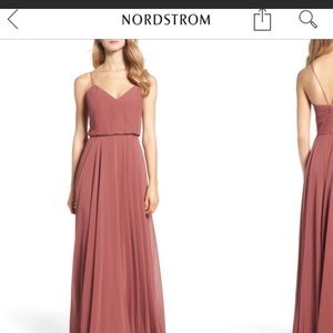 Jenny Yoo dress in cinnamon rose size 8